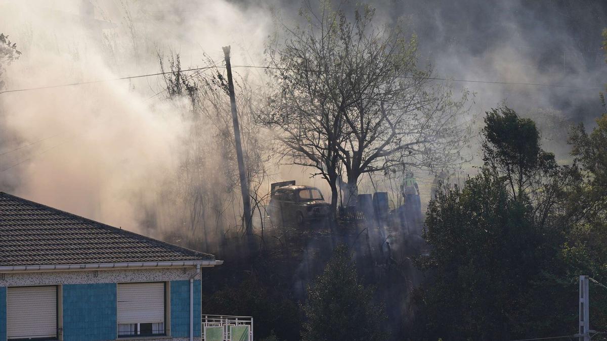 Incendio en Balmaseda