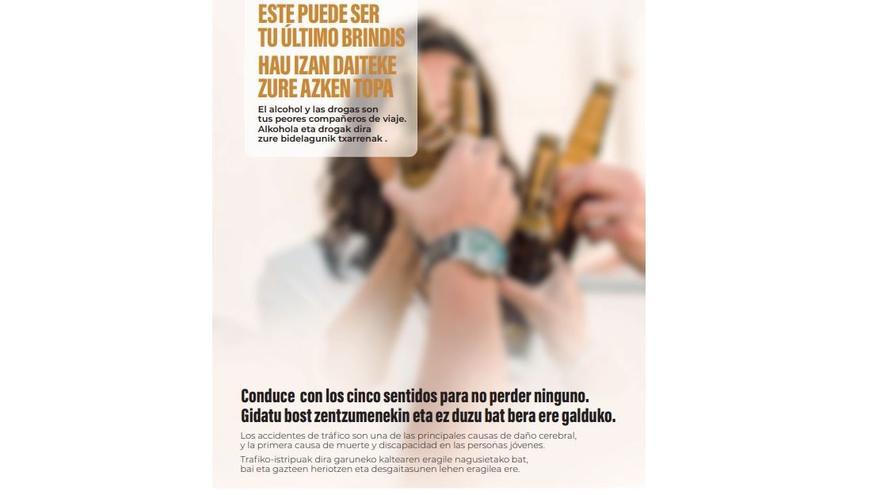 Uno de los folletos repartidos en la UPNA.