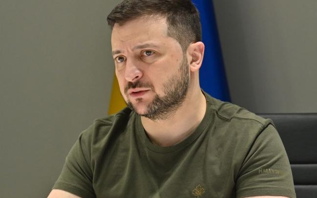 Volodimir Zelenski, presidente de Ucrania. Volodimir Zelenski, presidente de Ucrania.
