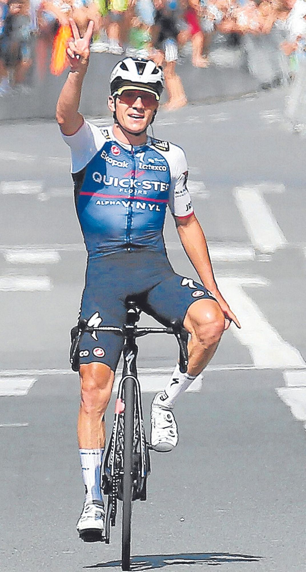 Remco Evenepoel logró su segunda meta en el Boulevard. | FOTO: GORKA ESTRADA