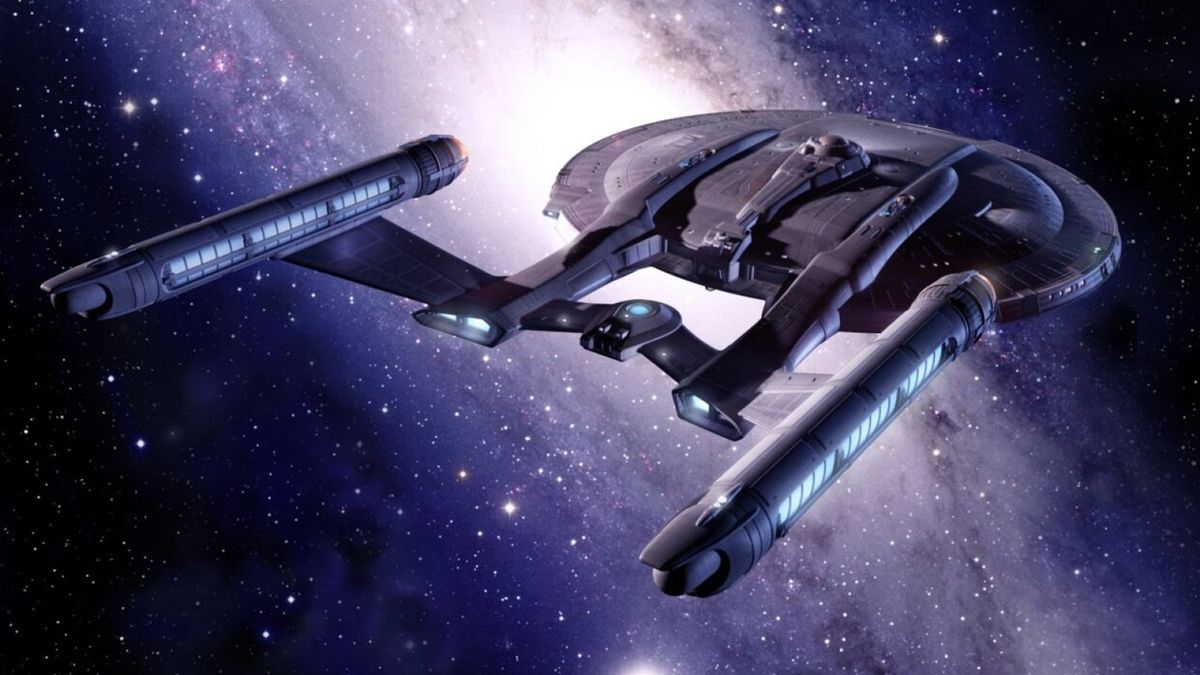 Vista de la icónica nave Enterprise de "Star Trek".