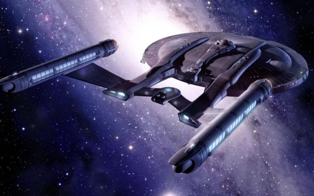 Vista de la ic&oacute;nica nave Enterprise de "Star Trek".