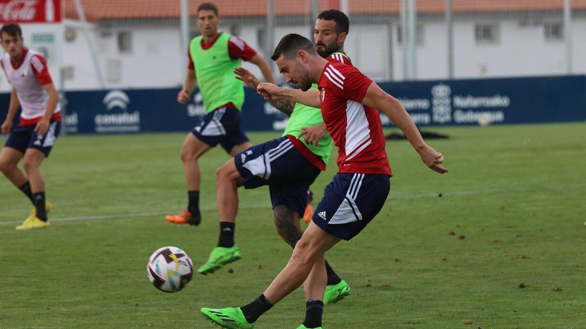 Moi Gomez en un entrenamiento pasado.