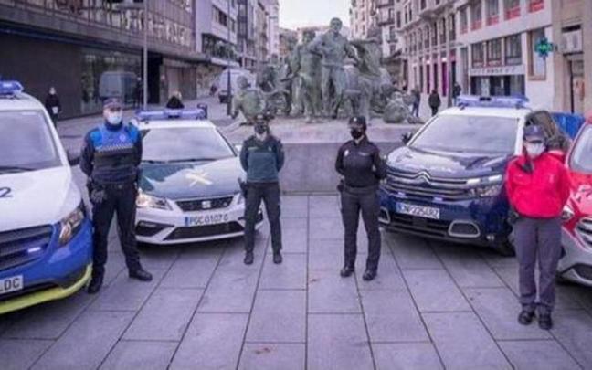 Imagen de los cuerpos policiales del dispositivo