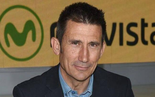 Carlos Martínez en la presentación de una de las temporadas de Movistar +.