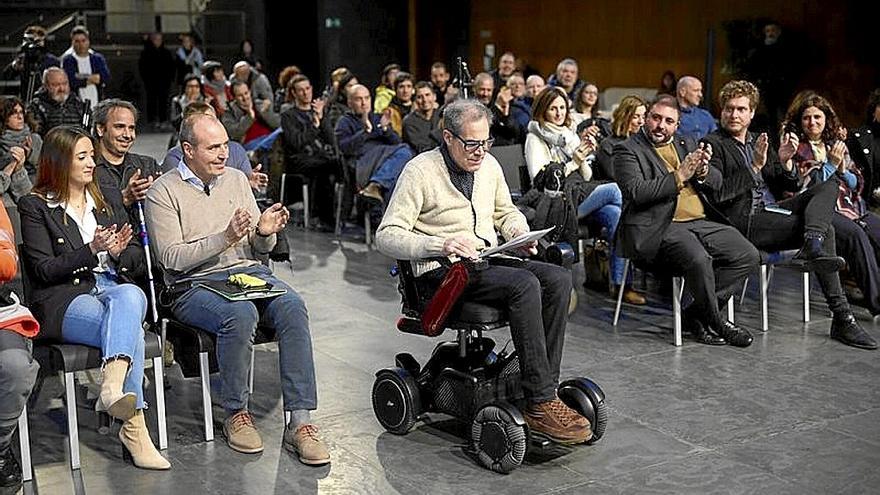 Juan Larreta, durante la sesión en el Parlamento. | FOTO: UNAI BEROIZ