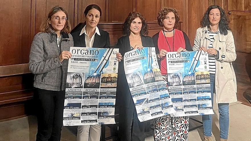 Presentación ayer de la nueva edición del ciclo de órgano. | FOTO: B.U.