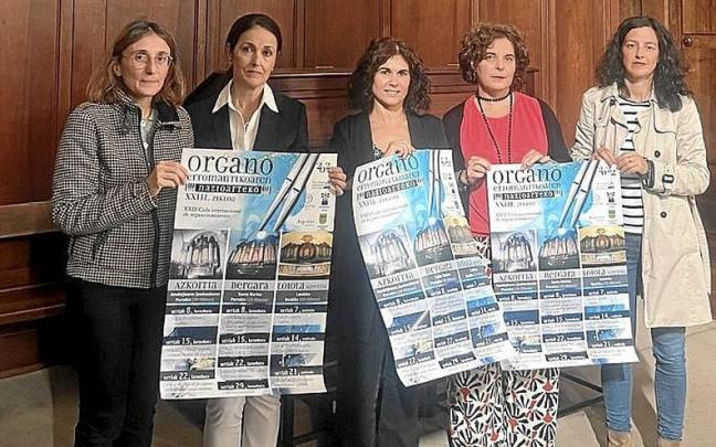 Presentación ayer de la nueva edición del ciclo de órgano. | FOTO: B.U.