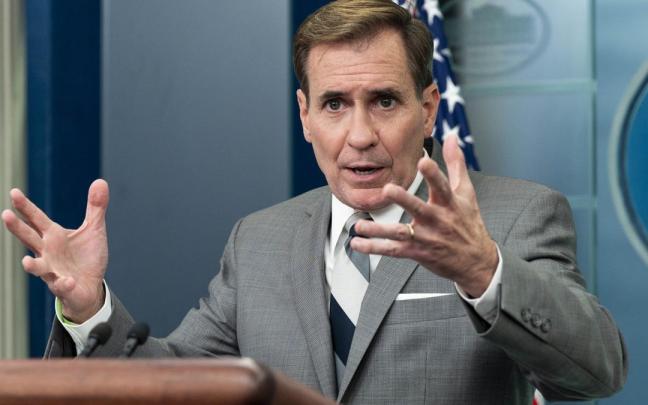 El portavoz de comunicación del Consejo de Seguridad Nacional estadounidense, John Kirby. El portavoz de comunicación del Consejo de Seguridad Nacional estadounidense, John Kirby.