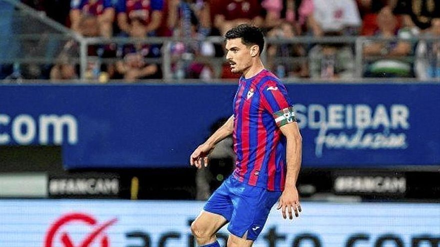 Sergio Álvarez, durante un partido de la última temporada del Eibar en Ipurua. | FOTO: SD EIBAR