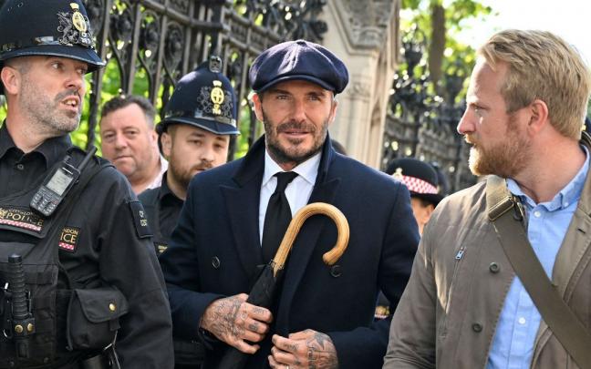 David Beckham, tras acudir a la capilla ardiente de Isabel II David Beckham, tras acudir a la capilla ardiente de Isabel II