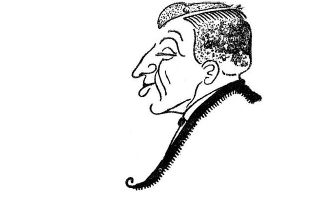 Caricatura de Walter, única imagen que se conserva. Caricatura de Walter, única imagen que se conserva.