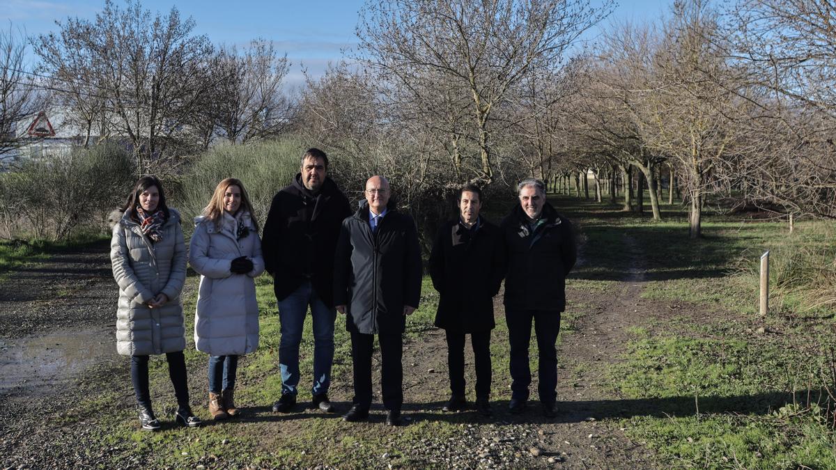 Visita a la zona donde se ejecutará el carril bici que conectará las 4 localidades.