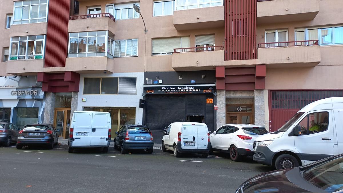 El local estaba en la calle Hortaleza, entre los barrios de Aranbizkarra y el Anglo