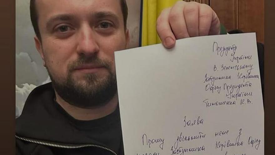 Kyrylo Tymoshenko ha confirmado su renuncia en sus redes sociales.