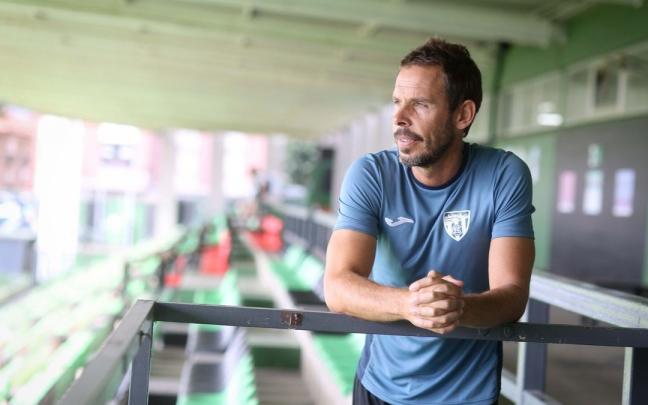 Aitor Calle, entrenador del Sestao River Aitor Calle, entrenador del Sestao River