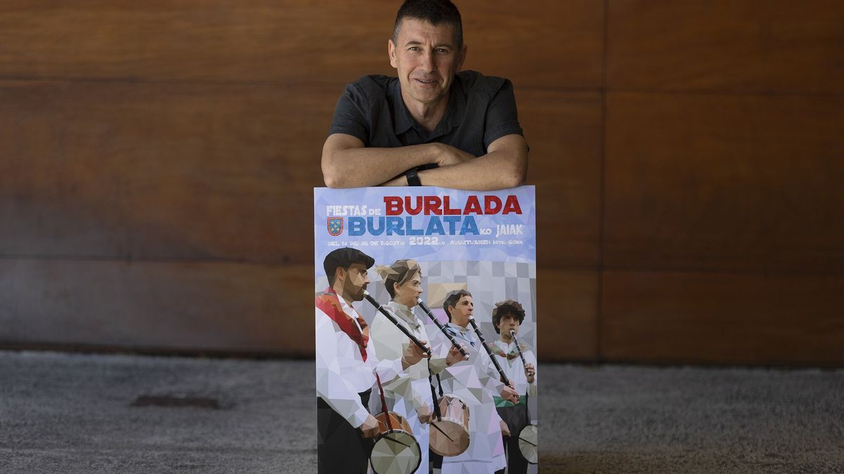 Oskar Montero ganador del cartel anunciador de fiestas de Burlada.