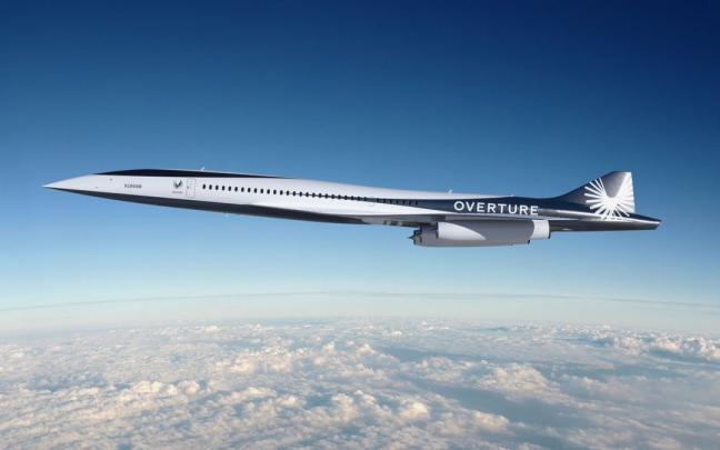 Fotografía cedida por American Airlines y Boom Supersonic de uno de los aviones supersónicos de Boom. Fotografía cedida por American Airlines y Boom Supersonic de uno de los aviones supersónicos de Boom.
