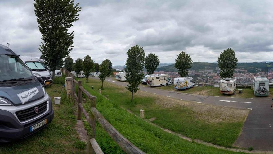 Imagen de archivo del parking de autocaravanas de Kobetamendi