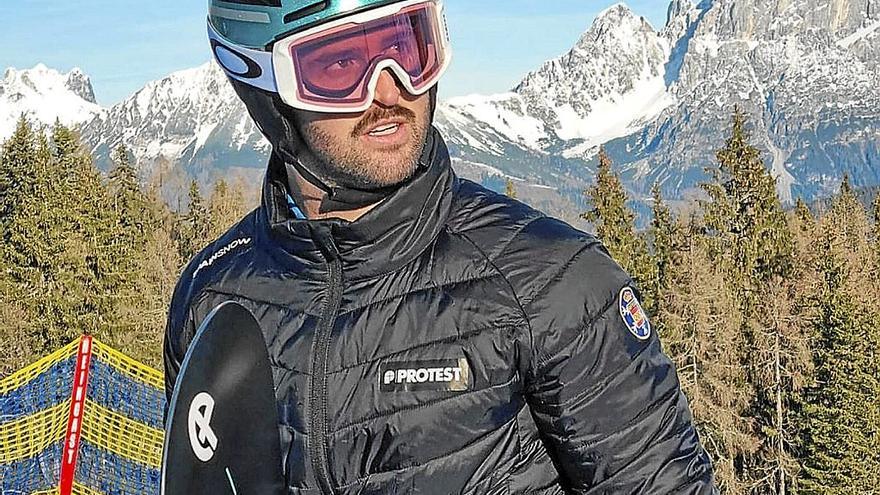 Lucas Eguibar, en la estación italiana de Cortina d’Ampezzo. | FOTO: RFDI