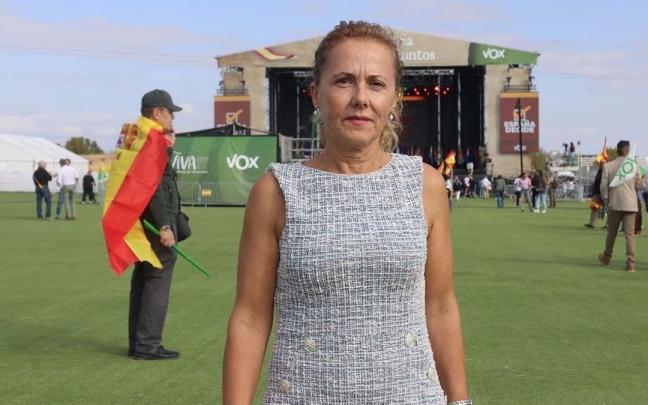 Mar&iacute;a Est&eacute;vez, candidata de Vox al Ayuntamiento de Pamplona.