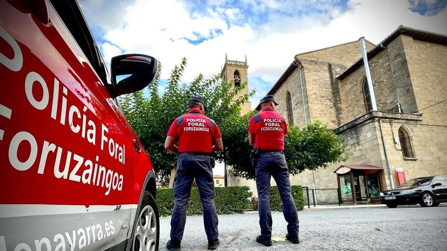 Una patrulla de la Policía Foral