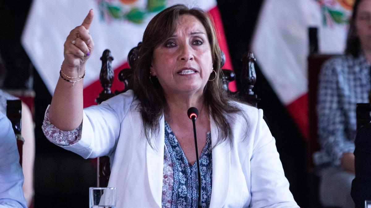 La presidenta peruana, Dina Boluarte.