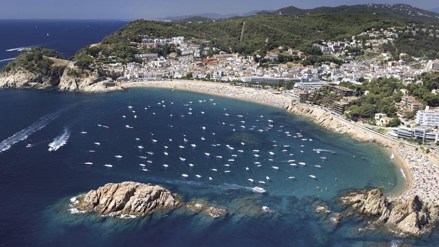 Vista aérea de Tossa de Mar.