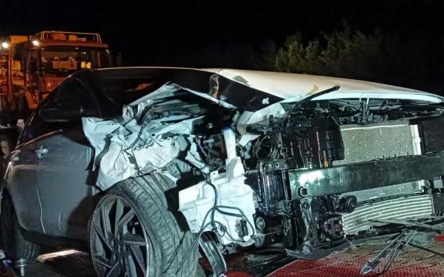 Estado del vehículo tras el accidente.