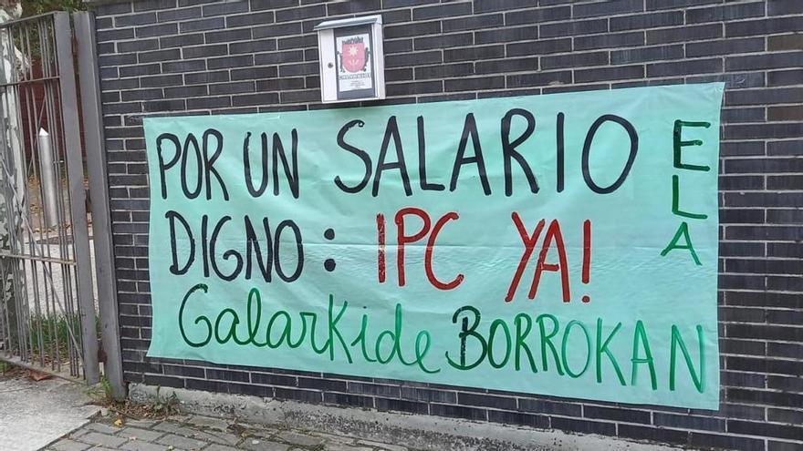 Pancarta de protesta de Galarkide