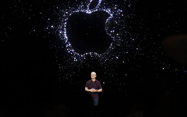 Tim Cook, CEO de Apple durante el evento de este miércoles Tim Cook, CEO de Apple durante el evento de este miércoles