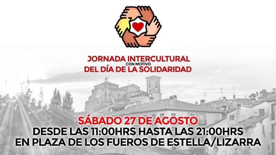 Cartel de la jornada en el marco del Día de la Solidaridad en Estella-Lizarra.