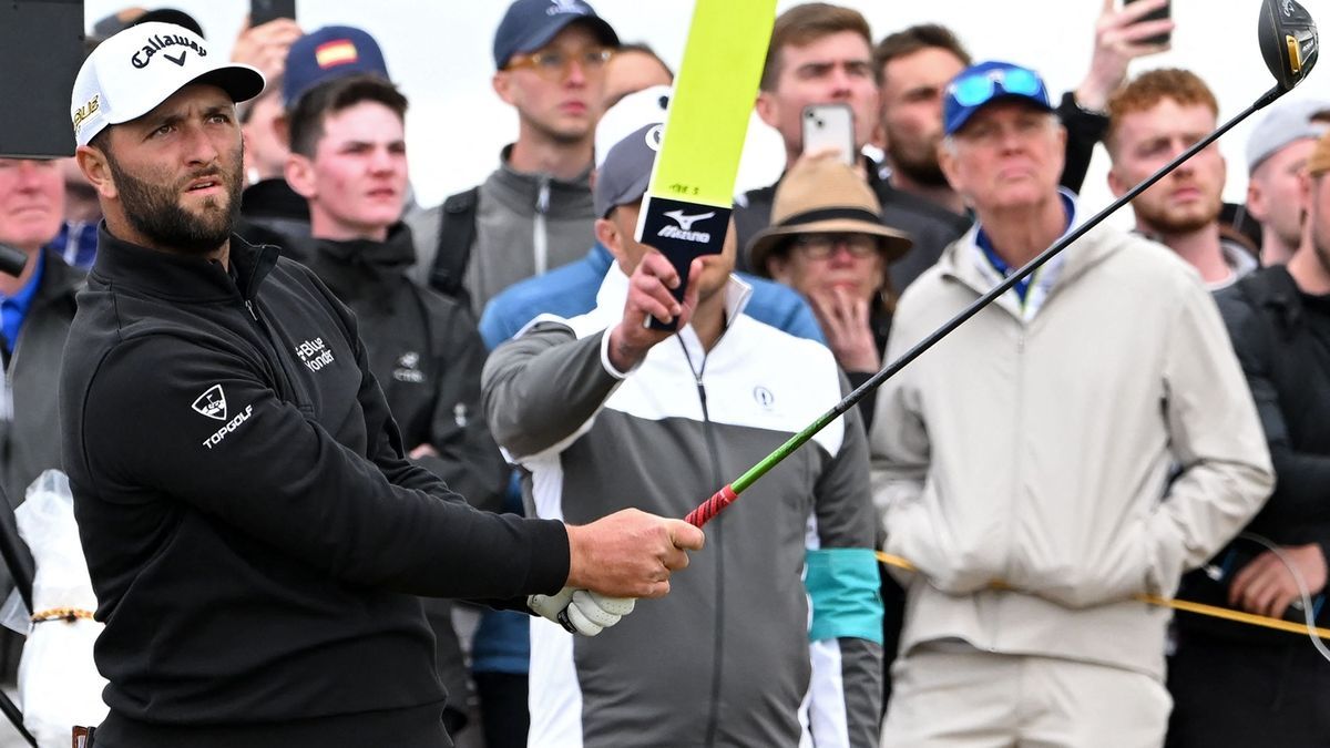 Jon Rahm, durante una de las jornadas de The Open en Saint Andrews.
