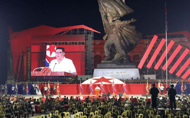 Discurso de Kim Jong Un durante el 69 aniversario del armisticio o tregua de la Guerra de Corea. Discurso de Kim Jong Un durante el 69 aniversario del armisticio o tregua de la Guerra de Corea.