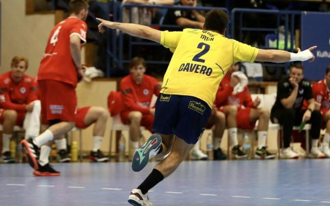 Cavero, en el partido ante el Kolstad.