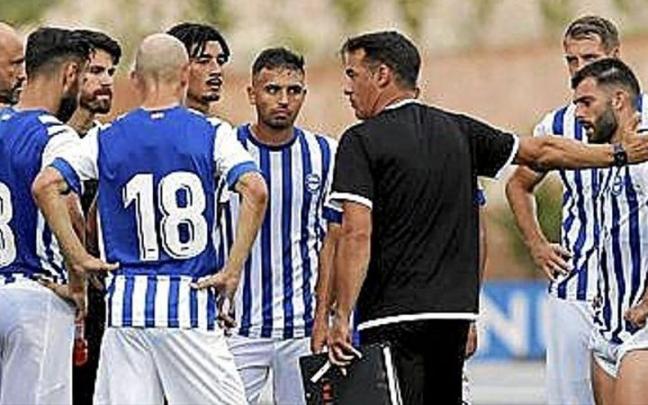 Luis García en el amistoso.