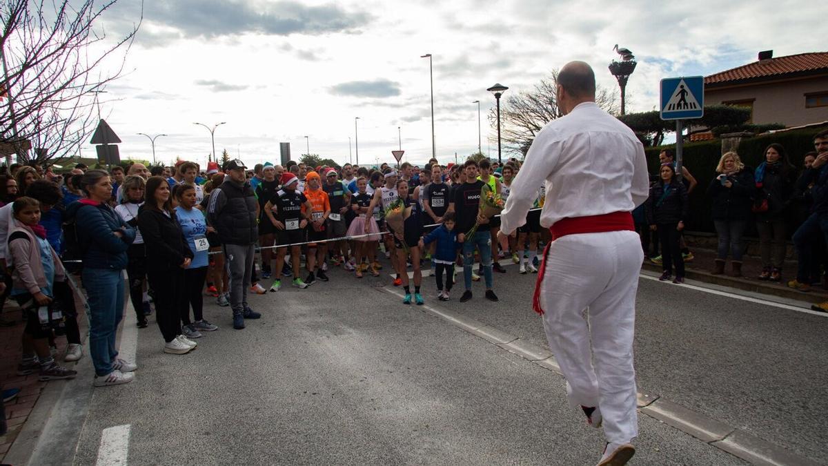 Imagen de la San Silvestre de Olatz.