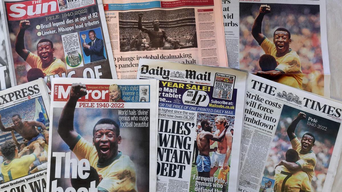 Portadas de la prensa internacional tras el fallecimiento de Pelé.