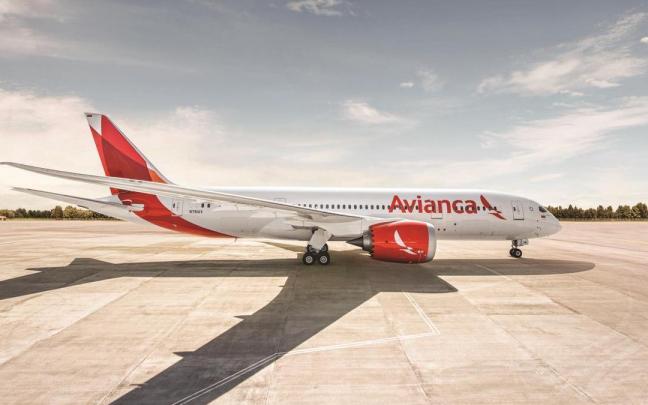 Un avión de la aerolínea Avianca. Un avión de la aerolínea Avianca.