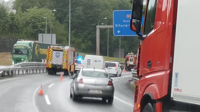 Cierran este fin de semana un carril de N-1 en Tolosa sentido Vitoria.
