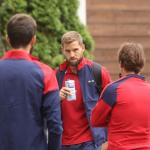 I&ntilde;igo Mart&iacute;nez, en el hotel de concentraci&oacute;n del Athletic en Alemania.