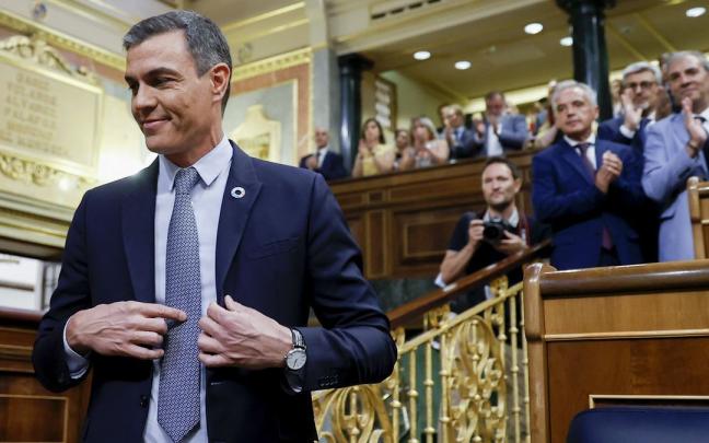 El presidente del Gobierno español, Pedro Sánchez, en el debate de política general del Congreso El presidente del Gobierno español, Pedro Sánchez, en el debate de política general del Congreso