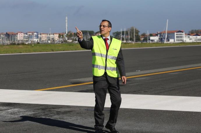 El director del aeropuerto de Hondarribia, José Manuel Sánchez Losada.