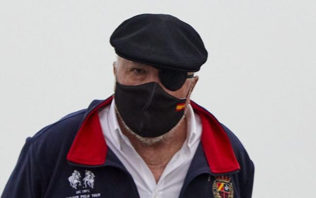 Villarejo a la salida de la cárcel de Estremera, en marzo de 2021.