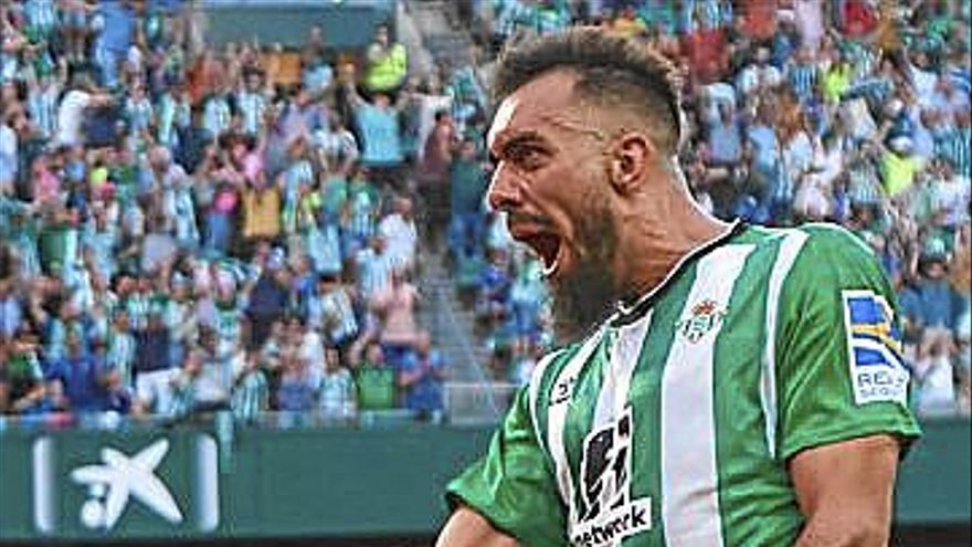 Borja Iglesias, ayer. | FOTO: EFE