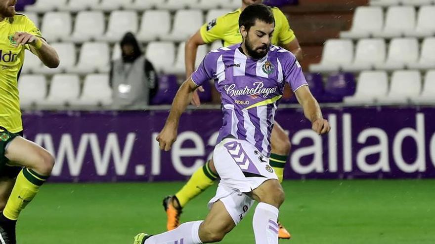 Villalibre, durante su etapa en Segunda con el Real Valladolid.