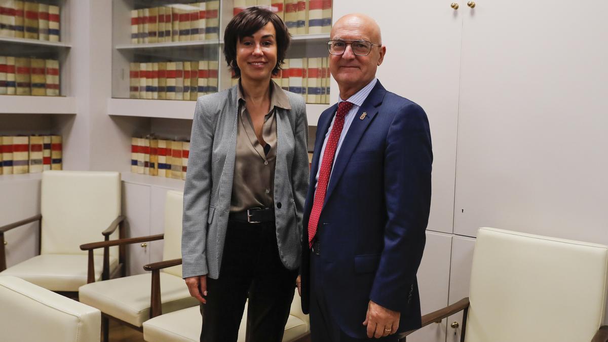 Isabel Pardo de Vera y Bernardo Ciriza, esta semana en Madrid.