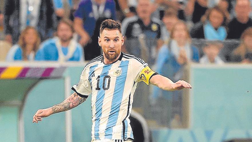 Leo Messi, durante la semifinal frente a Croacia. | FOTO: EUROPA PRESS