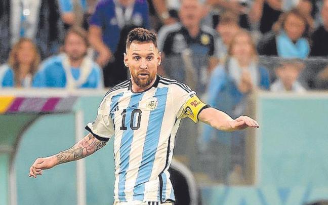 Leo Messi, durante la semifinal frente a Croacia. | FOTO: EUROPA PRESS Leo Messi, durante la semifinal frente a Croacia. | FOTO: EUROPA PRESS