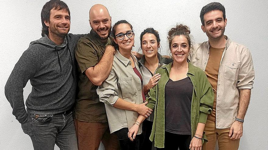 El equipo de ‘Improaging’: Sergio Salinas, Carlos Rodríguez, Irene Criado, Sandra Aguerri, Teresa Sarriguren y Pablo Cañete.